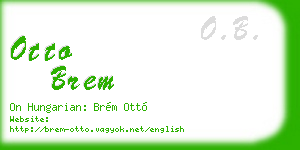 otto brem business card